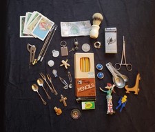 Junk Drawer Lot Miscellaneous Odds  Ends Collectible Items Jewelry Etc 