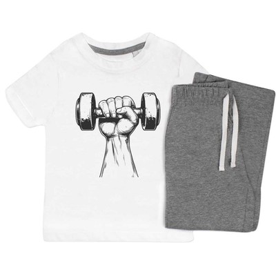 Kinder Nachtwäsche-/Pyjama-Set ''Hand Holding a Dumbell'' (KP052186)