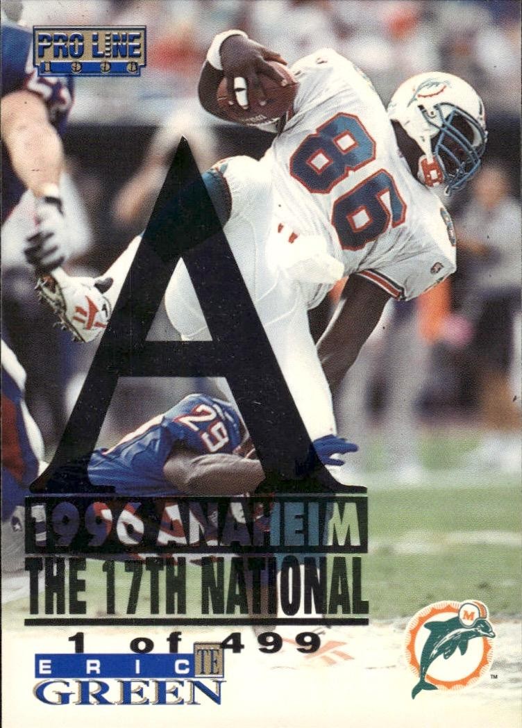 1996 Pro Line #150 Eric Green Anaheim National /499