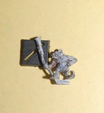 Warhammer - Skaven -  Classic Metal Clan rat / Ratman - Halberd - 1987 #C