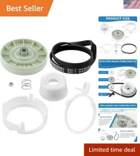 W10006384 Washer Drive Belt & Pulley Kit for Whirlpool, Kenmore - Easy Install