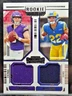 JJ  McCarthy & Blake Corum 2024 Panini Contenders Double Relic Swatch #DS-2