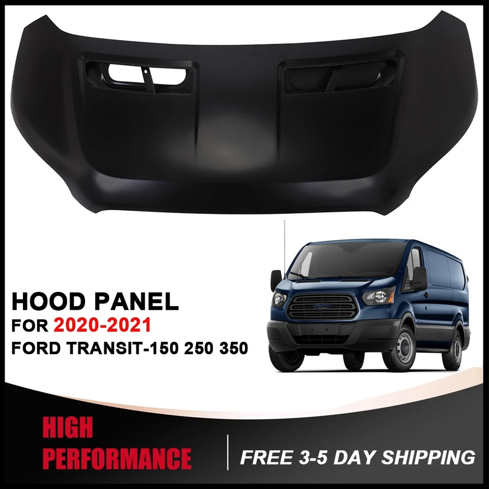 FO1230340 New Replacement Hood Panel Fits 2020 2021 2022 2023 2024 Ford Transit Foto 3 de 4
