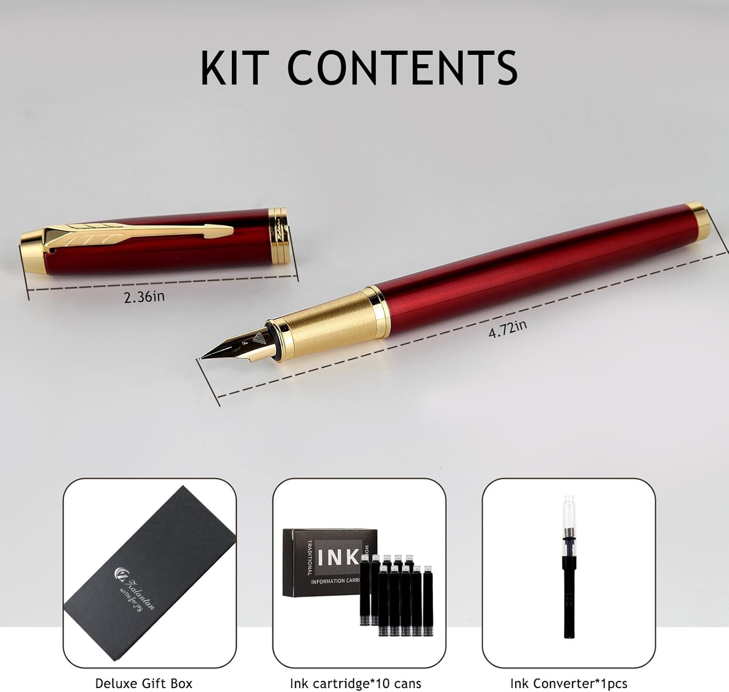 Fountain Pen, luxury pens,Fine point smooth writing pens for journaling fancy pe