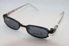 NEW EASYTWIST CT180 BLADK PINK POLARIZED EYEGLASSES SUNGLASSES W/CLIP ON 48-17