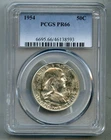 1954 Franklin Silver Half Dollar PCGS PR 66