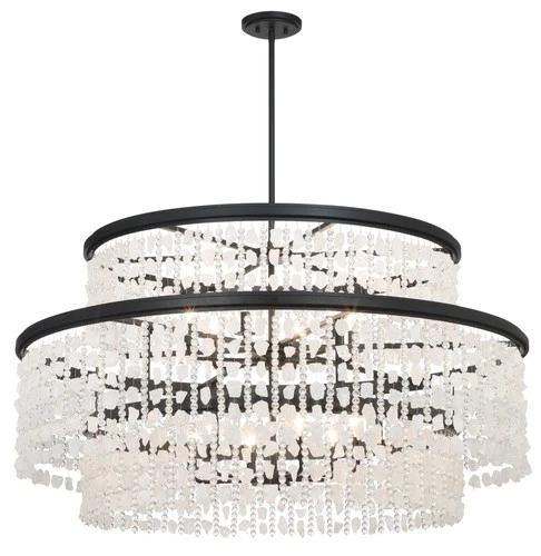 Minka Lavery 6708 Shimmering Elegance 12 Light 48"W Crystal Drum - Sand Coal - Picture 2 of 2