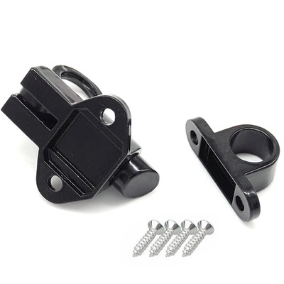 Black Aluminium Alloy Spring Door Lock with Automatic Locking Mechanism D