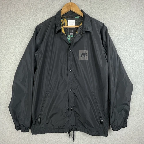 COACH Giacca analogica uomo grande nera street coat pista campton allenatori snowboard floreale