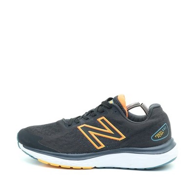 New Balance Herren 680v7 Sportschuh Schwarz/Orange Textil Sohle Laufschuhe EU 43