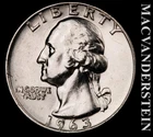 1963-D Washington Quarter- Silver- Choice Gem Brilliant Unc- No Reserve #L5607