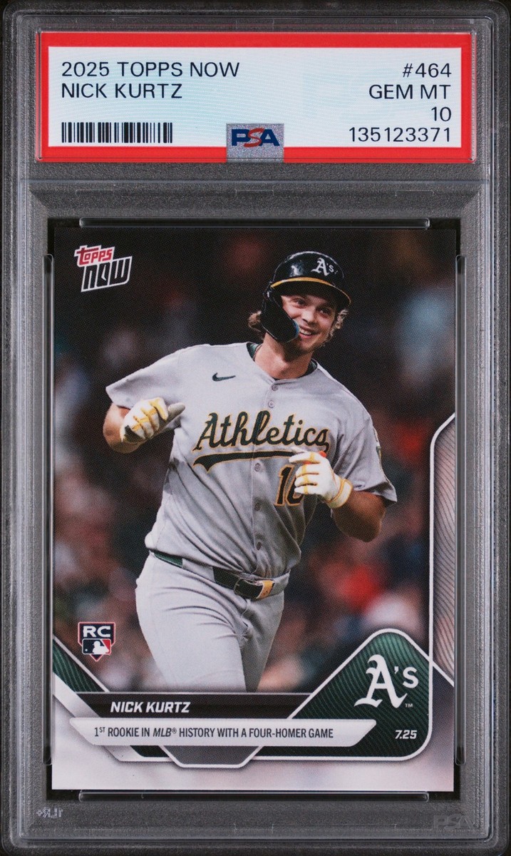 2025 TOPPS NOW #464 NICK KURTZ PSA 10 | eBay