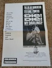 1965 Die! Die! My Darling! Pressbook  Tallulah Bankhead, Stefanie Powers