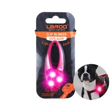 LaRoo Dog Lights for Night Walking, LED Collar Pink-A