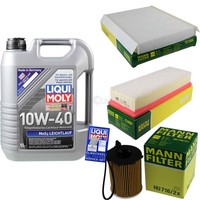 Inspektionskit Filter Liqui Moly ÖL 5L 10W-40 FüR CitroëN Xsara Picasso N68 1.6