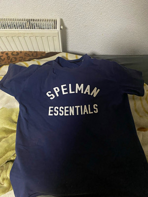 ESSENTIALS Spelman T-Shirt Herren XL Blau Kurzarm Rundhals Logo Print
