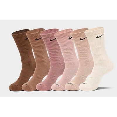 Nike Everyday Plus Cushioned Training Crew Socks 6 Pairs Medium 6-8 SX6897 - 904