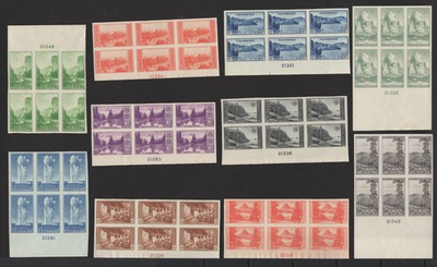 #ad #ad 756 765 Farley Spec Printing National Parks Plate Blocks Mint ngai nhmks $95.00