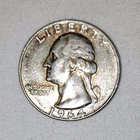 1964 Washington Quarter Denver Mint Silver Circulated US Coin Lot
