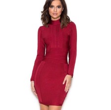 House of CB red bandage dress size S