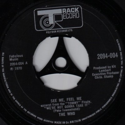 The Who - See Me, Feel Me / Ouvertüre To Tommy - (2094-004) - (7'', Single)