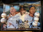 Mickey Mantle, Willie Mays , Duke Snider .Signed  18X24 PSA  (5) Auto Baseballs — photo 1