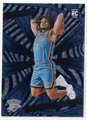 2024-25 Revolution Blue Storm #115 Dillon Jones RC Oklahome City Thunder