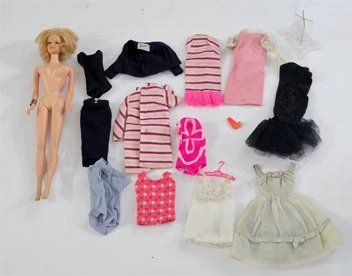 X-791 VINTAGE 1960/70'S MATTEL BARBIE WITH TAGGED BARBIE CLOTHING