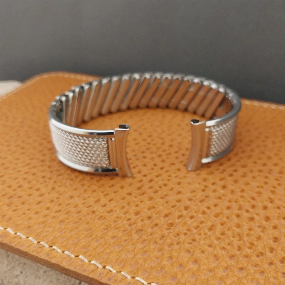 Correa de reloj JB Champion de acero inoxidable clásica nos años 50 vintage 18 mm Foto 2 de 4