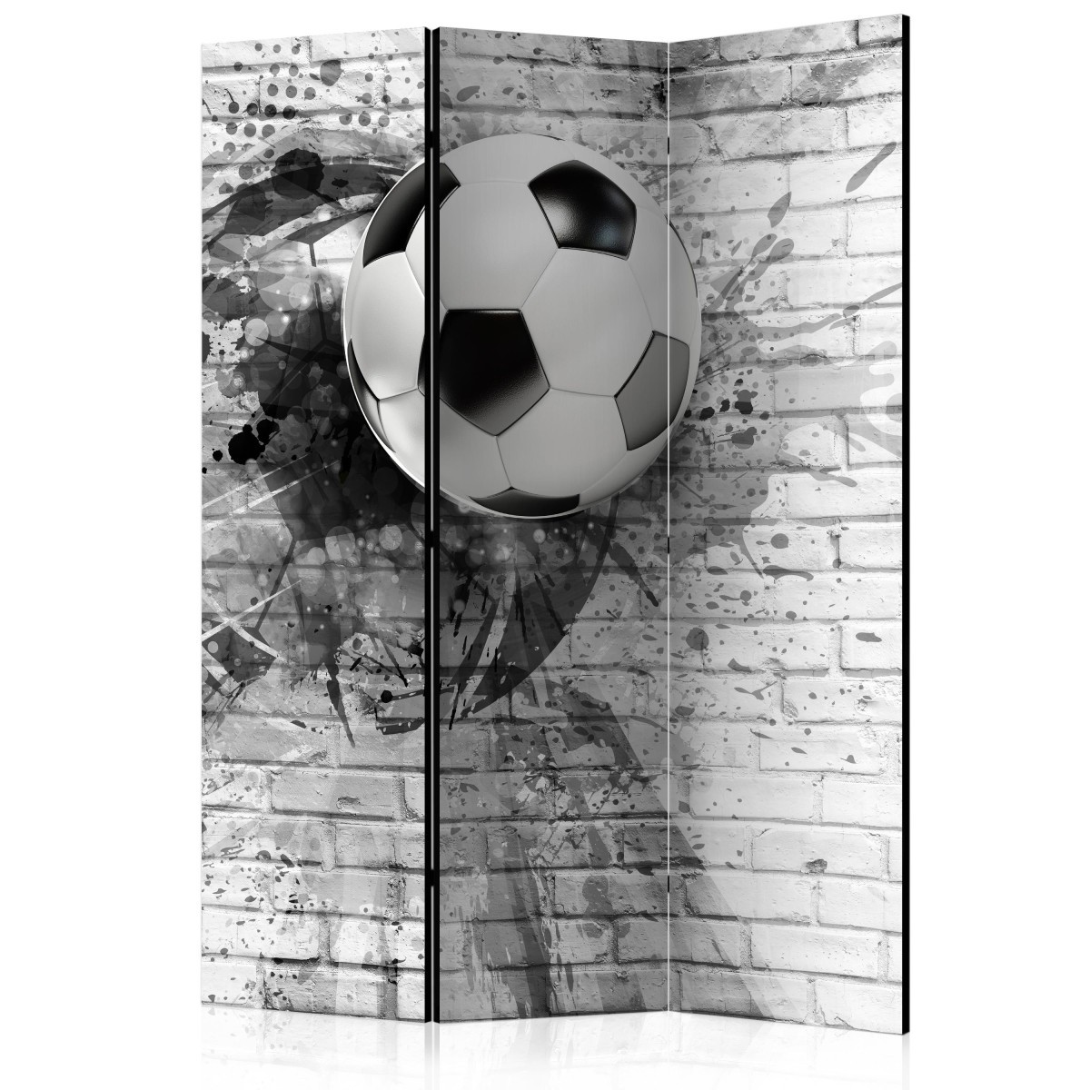 Paravent 3 volets Dynamic Football créez un coin jeux vidéo dans la chambre