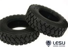 Big Sale 1/14 LESU 1 Pair Upgraded Rubber Tires for RC Tractor Truck TOUCAN Car — photo 2