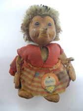 Vintage 1960's Steiff Mucki Hedgehog with Tag Made in Germany