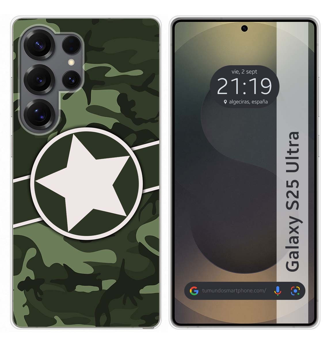 Cover Silicone per Samsung Galaxy S25 Ultra 5G Disegno Mimetico 01 Disegni