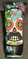 Sugar Skull Golf SSG - 2025 Anniversary Headcover, Blade Cover, Black Color