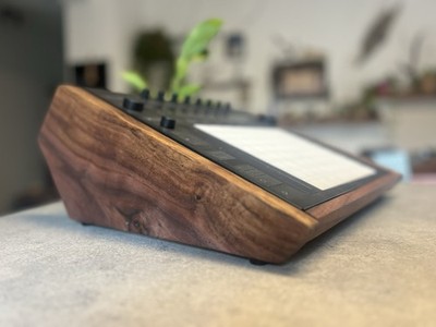 Ableton Push 3 Stand - Black Walnut Wood - Handmade Controller Stand