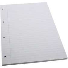A4 x 100 Sheets Lined Ruled Line Notes 4 Hole Paper School Writing Pad Refill