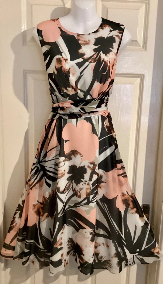 Hobbs fit and flare occasion dress size 14 wedding party races | eBay
