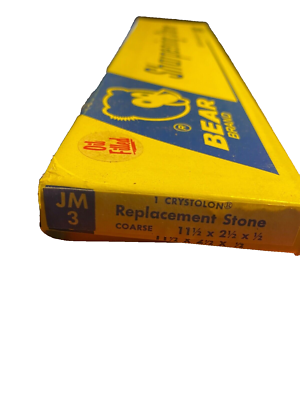 #ad Behr Manning Norton Bear Brand Sharping Stone OIL FILLED JM 3 100% BRAND NEW $13.85