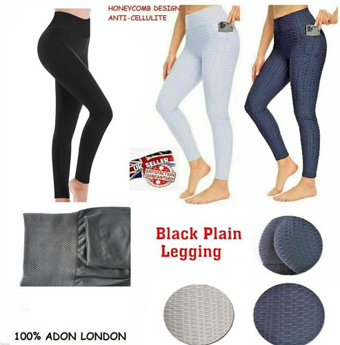 Women Honeycomb Leggings Anti-Cellulite 