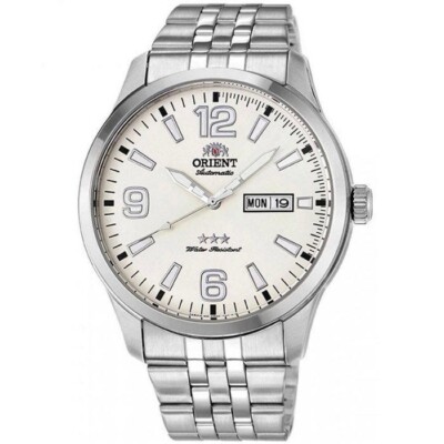 Rare Orient 3 Stars Automatic Luminous Hands AB0B006WB White Dial  Made in Japan