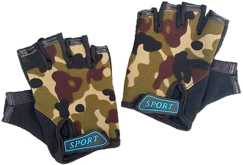 Children's fingerless cycling gloves sale