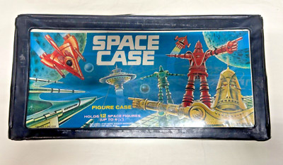 Vintage Space Case Action Figure Carry Case 1970's Tara Toy Corp USA With Tray 