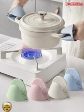 2pcs Silicone Heat Resistant Gloves - Microwave & Oven Mitts for Cooking- NEW