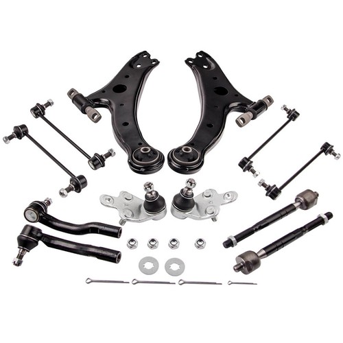 12 Pcs Inner Outer Tie Rod End Link Control Arm for Toyota Camry 2007 - 2011 - Picture 2 of 11
