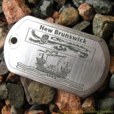 New Brunswick Geocaching Trackable Dog Tag Atlantic Canada, Unactivated 