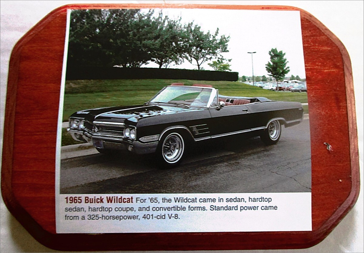 1965 Buick Wildcat Convertible Car Plaque | eBay