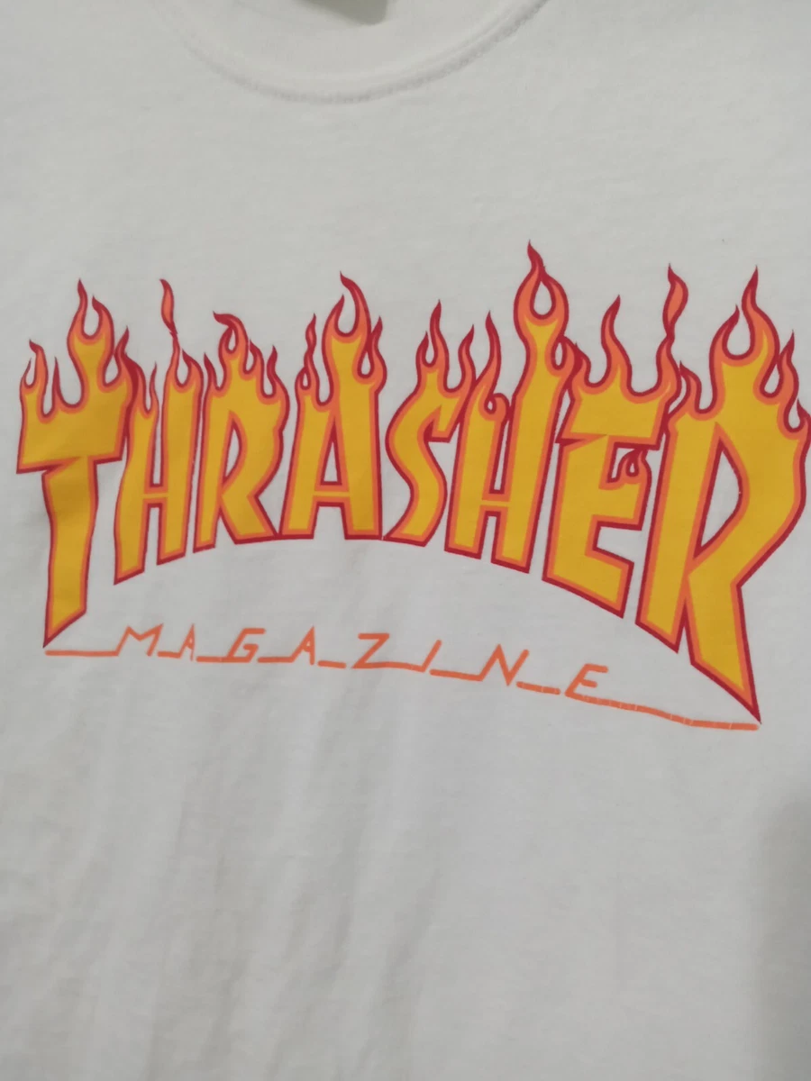 White and orange thrasher clearance shirt