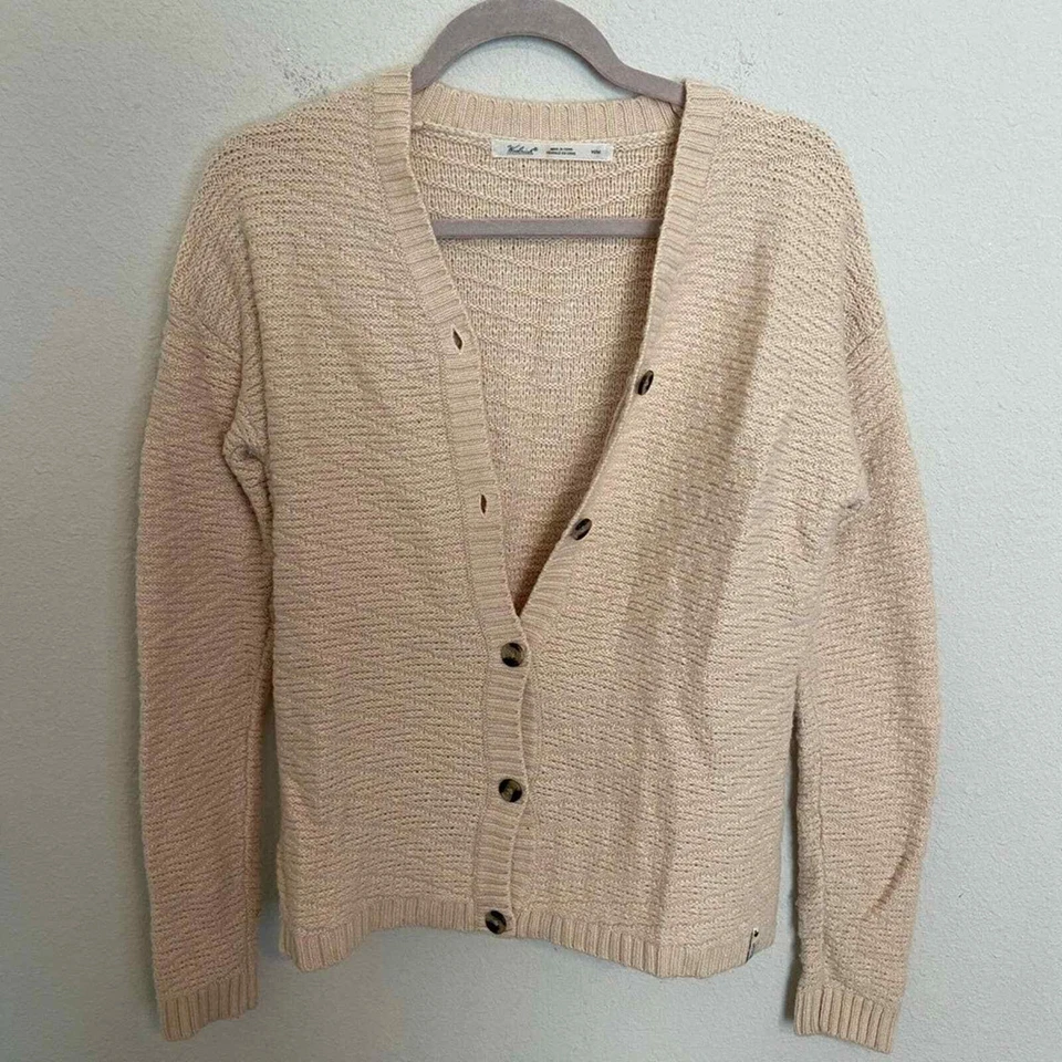 Woolrich Oatmeal Wool Blend Chunky Knit Sweater