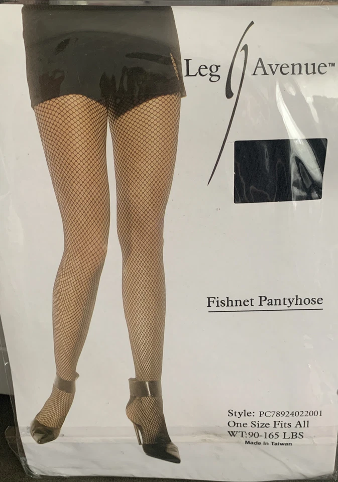 NUEVAS Pantimedias de Red Negras Talla M-L (90 a 165 Lbs) Hechas en Taiwán Foto 2 de 4