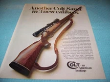 1974 COLT SAUER SERIES "3 NEW CALIBURS"..1-PAGE ORIGINAL SALES AD (754NN)